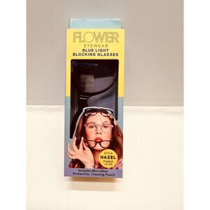 Flower Eyewear Hazel Style Blue Light Blocking Glasses Power 0 New in Box